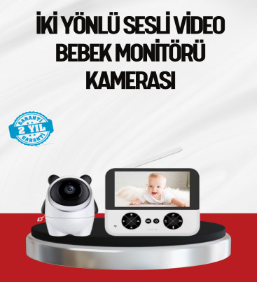 Görüntülü Bebek Monitörü 4.3 İnç Ekran ve Sesli İletişim - Lisinya