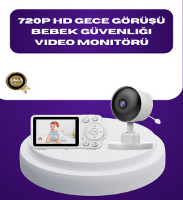 2.8 İnç Ekranlı Bebek Kamerası Gece Görüşlü ve Sesli İletişim - Lisinya