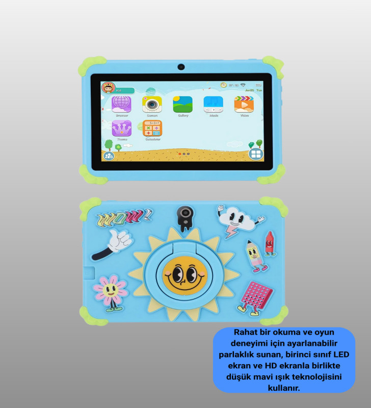 Taşınabilir 7 İnç Tablet Göz Koruyucu Ekran ve Uzun Pil Ömrü - Lisinya