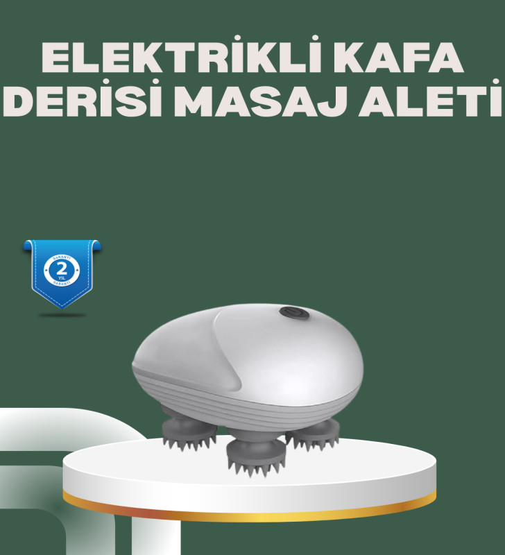 Derin Masaj Sağlayan Elektrikli Kafa Masaj Aleti - Lisinya