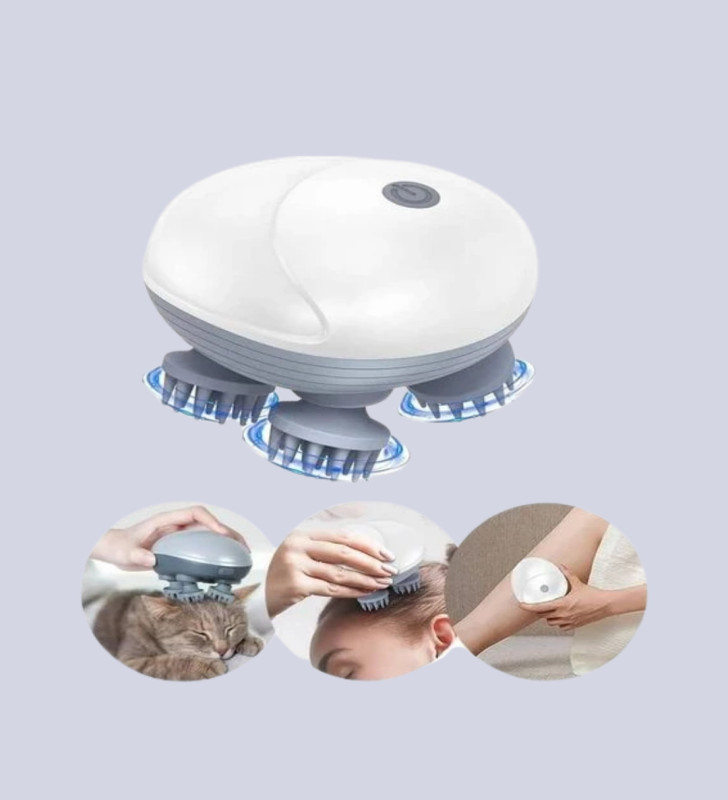 Kablosuz Kafa ve Vücut Masaj Aleti Taşınabilir Tasarım - Lisinya