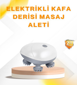 Şarjlı Kafa Masaj Aleti 3 Hız Ayarlı Derin Masaj - Lisinya