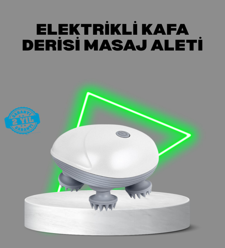 Elektrikli Kafa Derisi Masaj Aleti Islak ve Kuru Kullanım - Lisinya