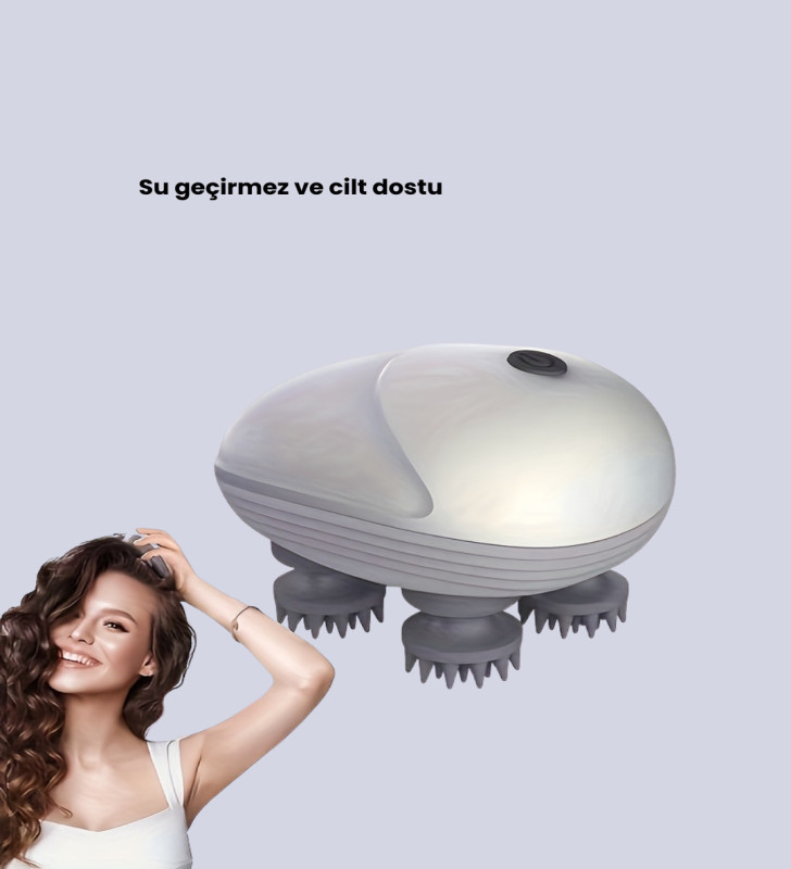 Elektrikli Kafa Derisi Masaj Aleti Islak ve Kuru Kullanım - Lisinya