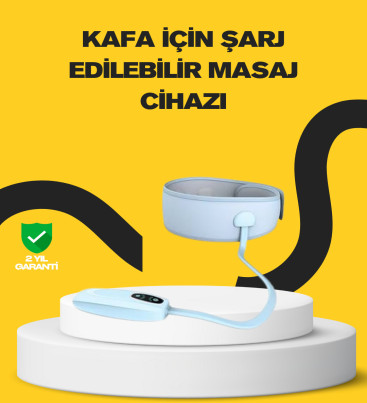 Baş ve Şakak Masaj Aleti Isı Destekli Derin Rahatlama - Lisinya