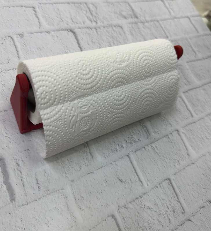 Kırmızı Peçete Tutucu Dayanıklı Duvar Tipi Kağıt Havlu Askısı - Lisinya