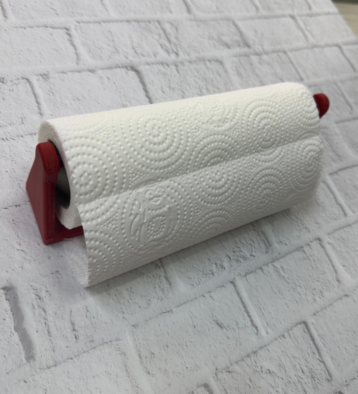 Kırmızı Peçete Tutucu Dayanıklı Duvar Tipi Kağıt Havlu Askısı - Lisinya