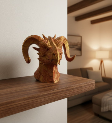 Altın Kırmızı Ejderha Figürü - Lisinya