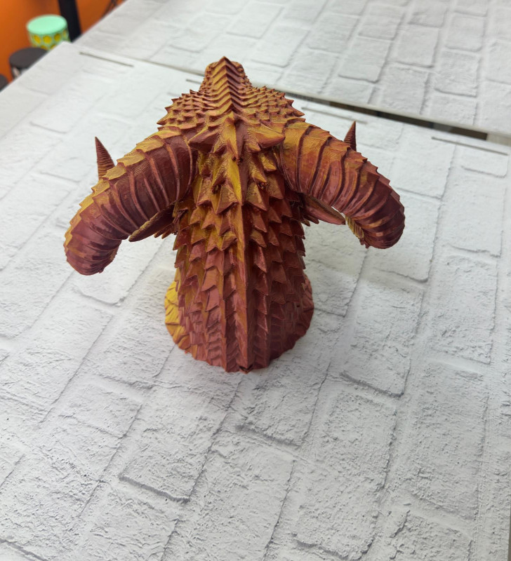 Altın Kırmızı Ejderha Figürü - Lisinya