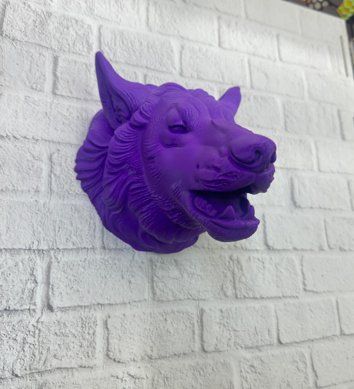 Mor Kurt Figürü Duvar Aksesuarı - Lisinya