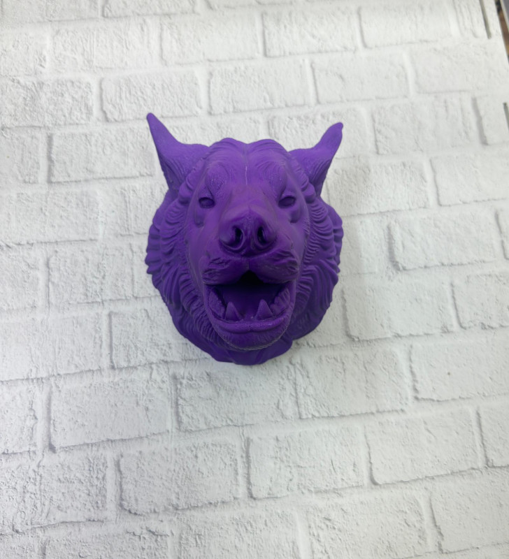 Mor Kurt Figürü Duvar Aksesuarı - Lisinya