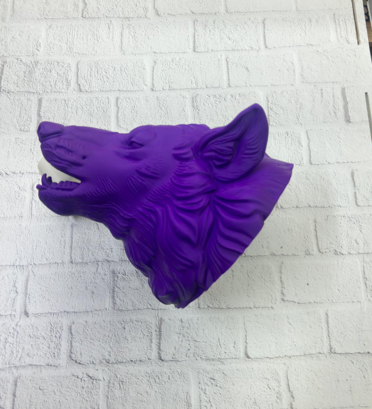 Mor Kurt Figürü Duvar Aksesuarı - Lisinya