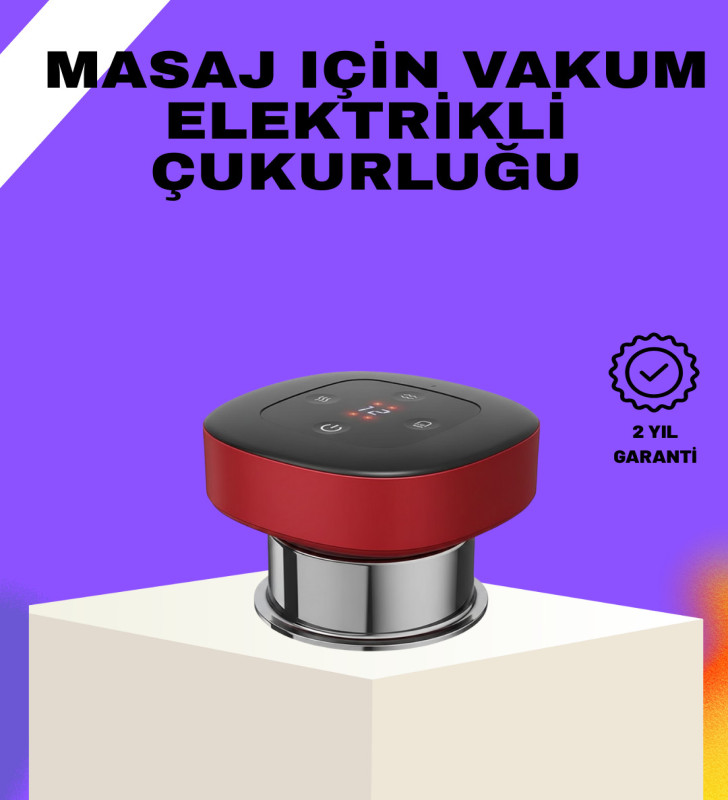 Vakumlu Masaj Aleti Çok Kademeli Emme Isıtmalı Ev Tipi Terapi - Lisinya