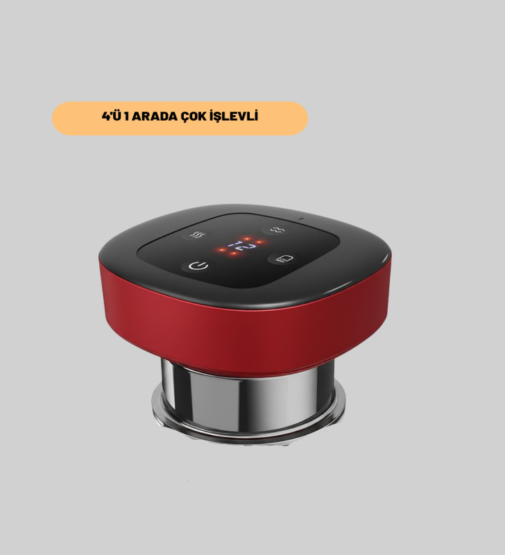 4’ü 1 Arada Elektrikli Çukurluk Masaj Seti Isı Masaj ve Kırmızı Işık - Lisinya