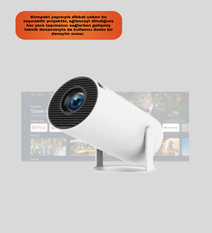 2.4G Kablosuz Destekli Oyun ve Film Projeksiyonu Ev Kullanımı İçin - Lisinya