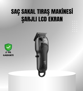 7000 RPM Güçlü Motorlu LCD Göstergeli Şarjlı Tıraş Makinesi - Lisinya