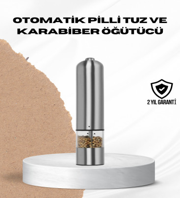 Tek Elle Kullanılan Otomatik Baharat Değirmeni Işıklı Sistem - Lisinya