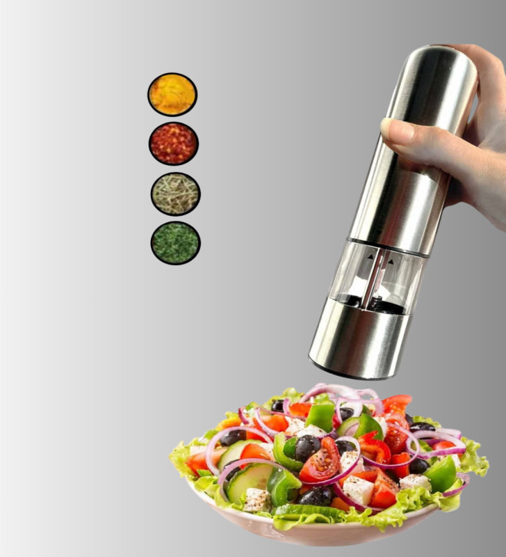 Otomatik Baharat Değirmeni Paslanmaz Gövde Ergonomik Tasarım - Lisinya