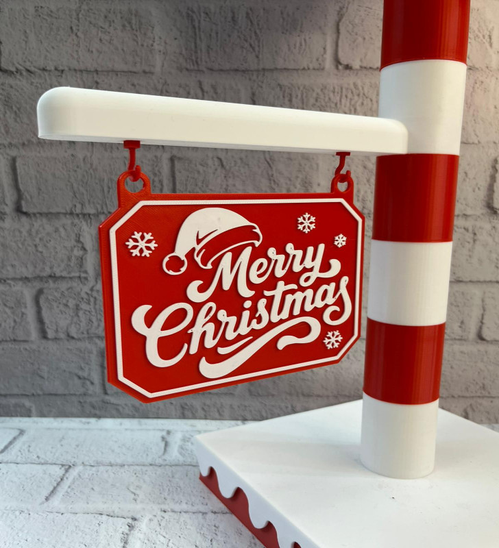 Yılbaşı Tabelalı Dekoratif Lamba Merry Christmas Işıklı Tasarım - Lisinya