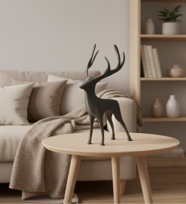 GEYİK FİGÜRÜ GRİ - Lisinya