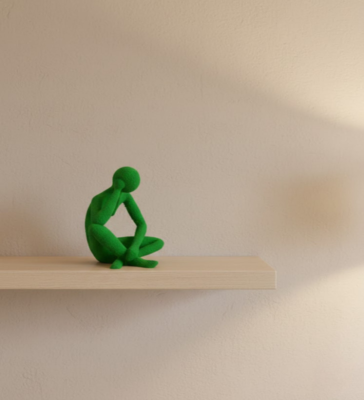 DEKORATİF İNSAN FİGÜRÜ YEŞİL - Lisinya