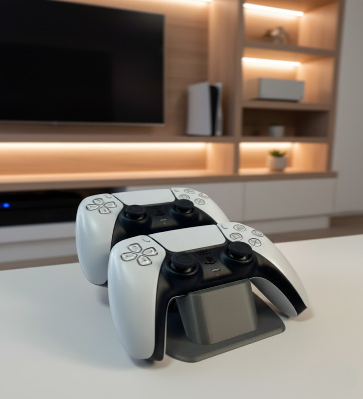 İKİLİ GAMEPAD TUTUCU ANTRASİT - Lisinya