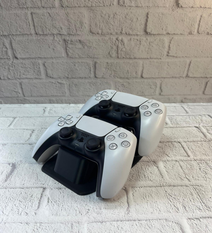Dekoratif Siyah İkili Gamepad Standı 7x18 cm - Lisinya