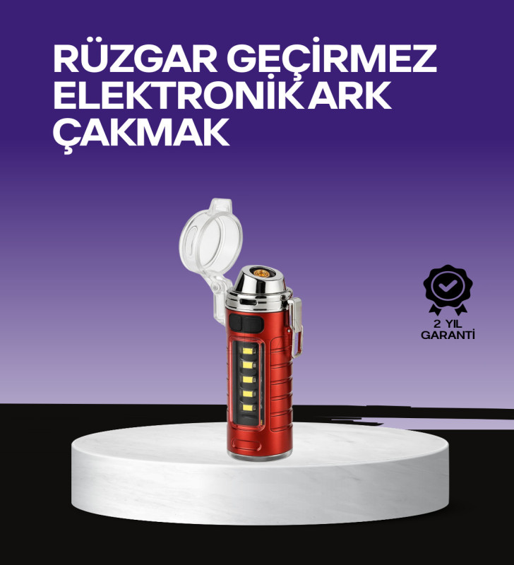 Outdoor Uyumlu Elektrikli Çakmak Fener - Lisinya