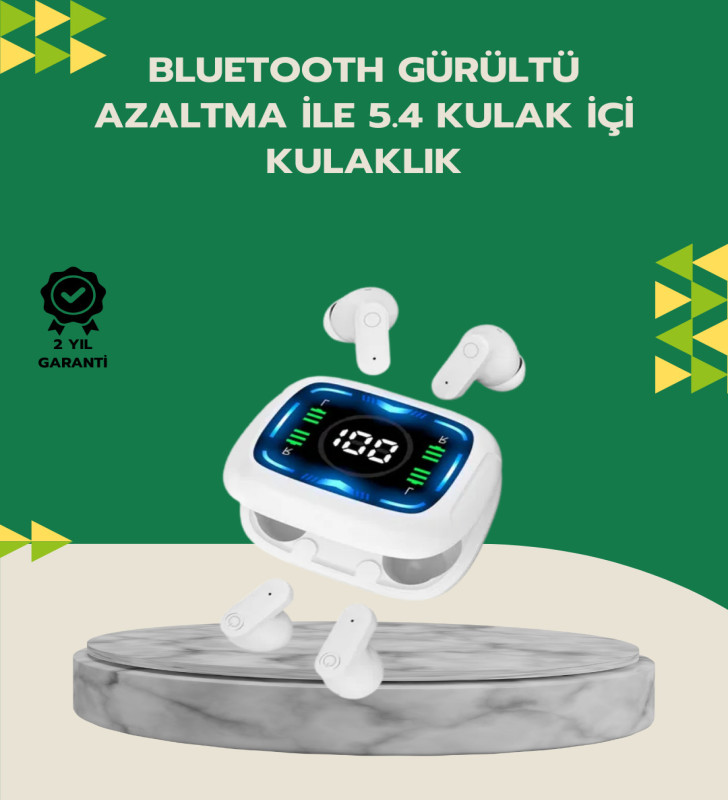 Bluetooth 5.4 Kablosuz Kulaklık Gürültü Engellemeli Uzun Pil Ömürlü - Lisinya