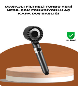 Masaj Fonksiyonlu Filtreli Duş Başlığı Dayanıklı Yapı - Lisinya