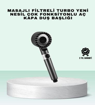 Aç Kapa Tuşlu Filtreli Duş Başlığı Yeni Nesil Tasarım - Lisinya