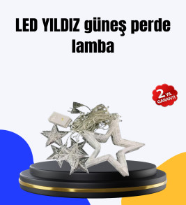 Dekoratif Yıldız Peri Led Perde 3x3 Metre Ortam Işığı - Lisinya