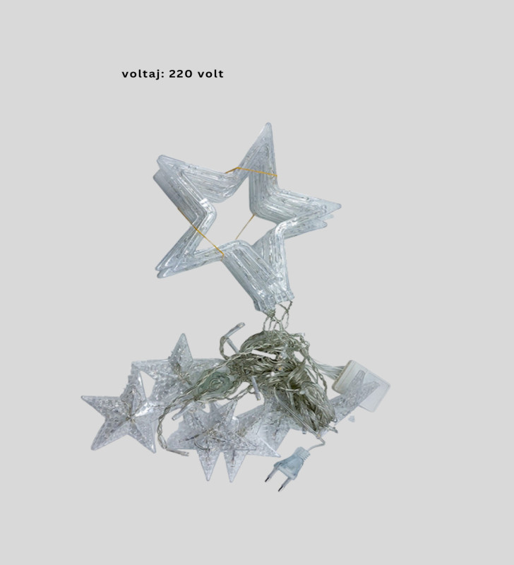 Dekoratif Yıldız Peri Led Perde 3x3 Metre Ortam Işığı - Lisinya