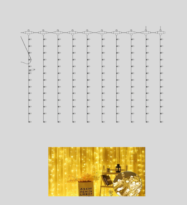3X3 GÜNIŞIĞI KUMANDALI PERDE - Lisinya