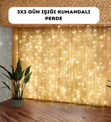 Dekoratif Perde Peri Led Günışığı Renk 8 Fonksiyonlu Işık - Lisinya