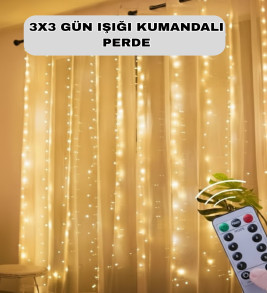 Uzaktan Kumandalı Perde Tipi Günışığı Peri Led Işık Dekorasyon - Lisinya