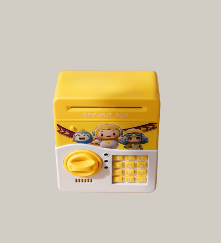 SAM51 MÜZİKLİ IŞIKLI KUMBARA SARI - Lisinya