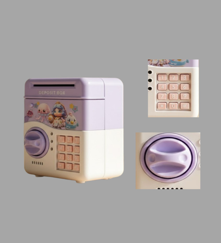 SAM51 MÜZİKLİ IŞIKLI KUMBARA MOR - Lisinya