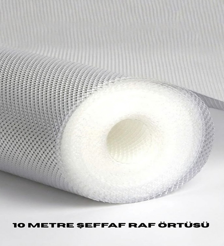 10 Metre Şeffaf Silikonlu Kaymaz Çekmece İçi Düzenleyici - Lisinya