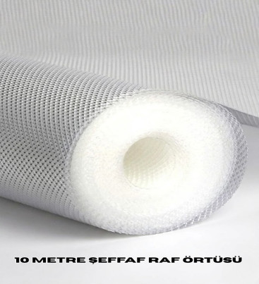 10 Metre Şeffaf Silikonlu Kaymaz Çekmece İçi Düzenleyici - Lisinya