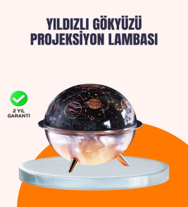 Kozmik Işık Efektli Projeksiyonlu Nemlendirici Gece Işığı - Lisinya