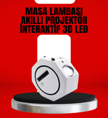 Taşınabilir 360° Ayarlanabilir Gökyüzü Projeksiyon Lambası - Lisinya