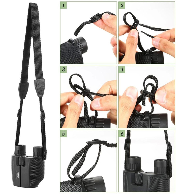 10x25 Kompakt Dürbün Yüksek Güçlü Açık Spor Teleskop Cep Kapsamı Konser Seyahat Çocuklar için Hediye ( Lisinya )