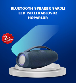 IPX5 Su Geçirmez Taşınabilir Bluetooth Hoparlör Renkli Işıklı - Lisinya