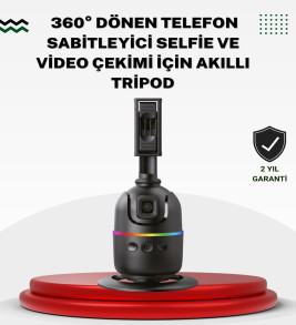 Sosyal Medya İçerikleri İçin Otomatik Yüz Takipli 360° Döner Gimbal Stand - Lisinya
