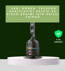Yüz Takipli 360° Akıllı Gimbal Telefon ve Aksiyon Kamera Uyumlu - Lisinya