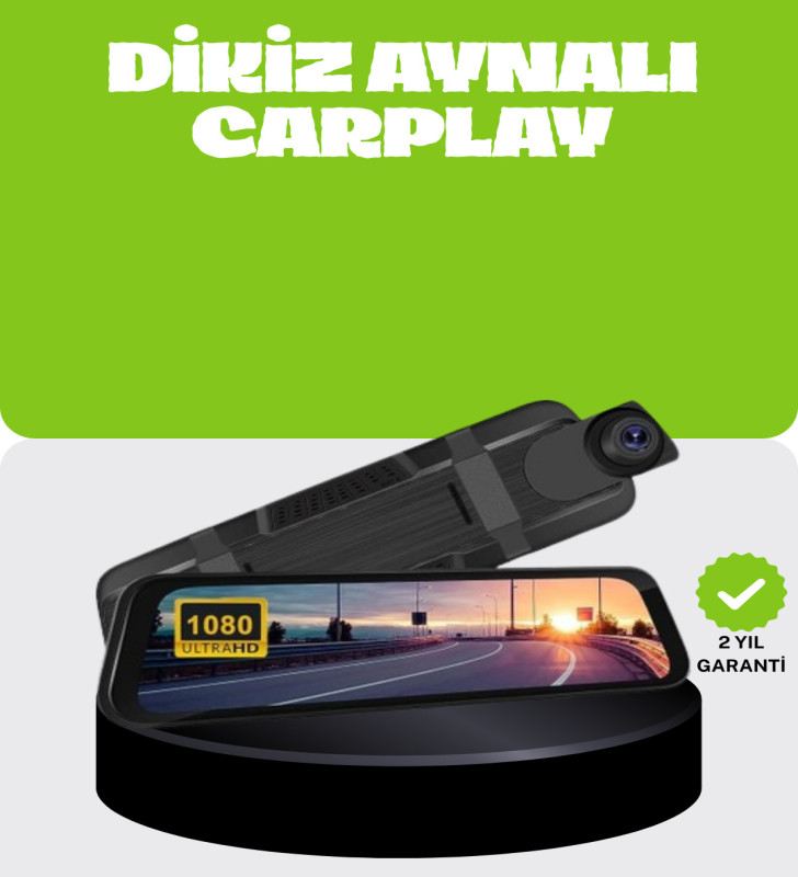 Ultra Geniş Açılı Araç Kamerası Dokunmatik Ayna Kayıtlı - Lisinya