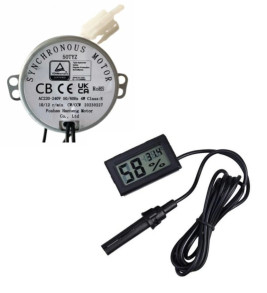 50 TYZ 10/12 RPM Kuluçka Motoru Viyol Çevirme ve Nem Ölçer ( Lisinya )