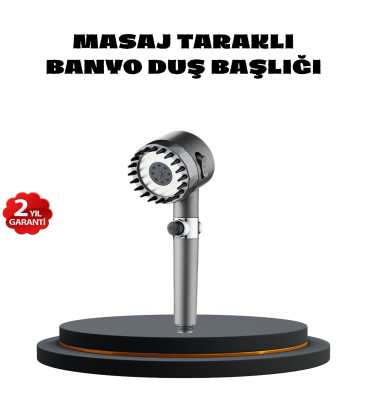 Masaj Uçlu Yüksek Basınçlı Duş Başlığı Spa Etkili - Lisinya