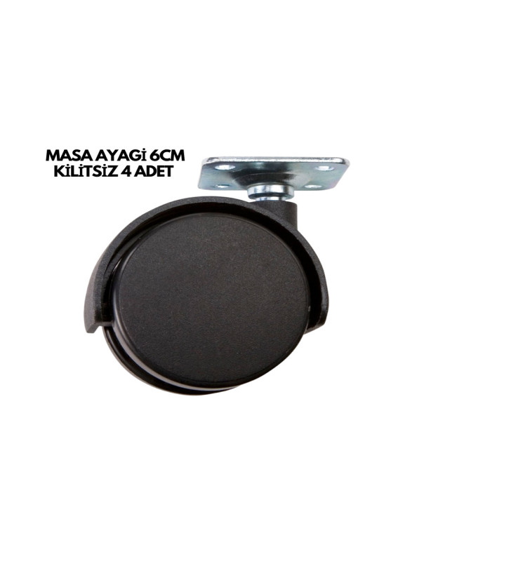 MASA AYAĞI 6CM KİLİTSİZ 4 ADET - Lisinya